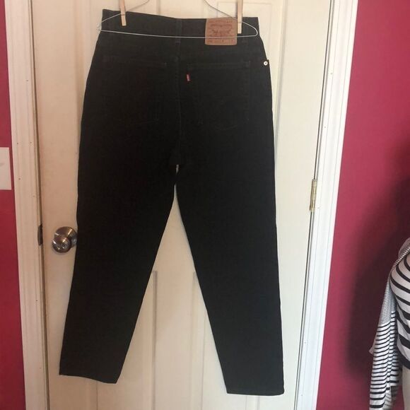 Vintage Levi’s black 550 jeans sz 14 Mis M - Picture 2 of 4